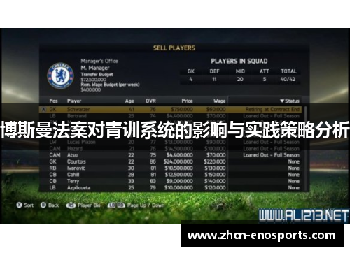 博斯曼法案对青训系统的影响与实践策略分析
